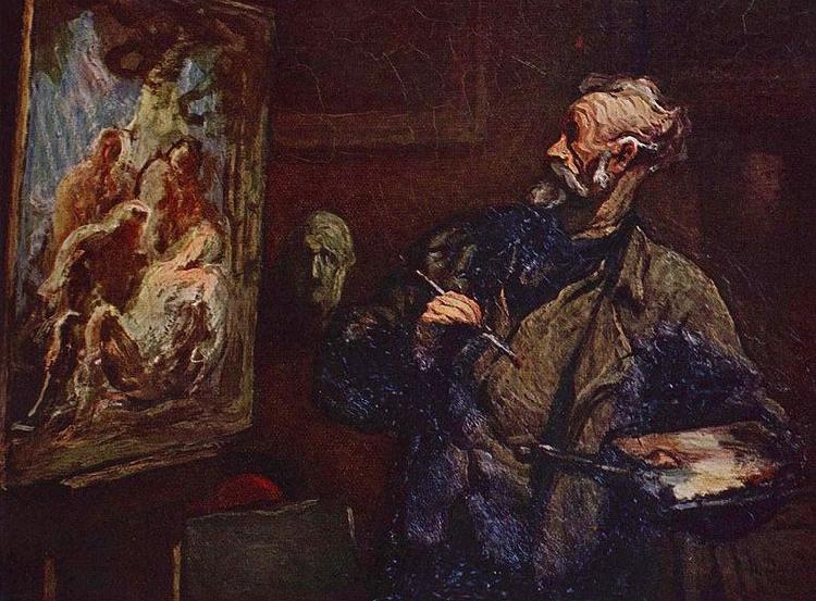 Honore Daumier Der Maler oil painting image